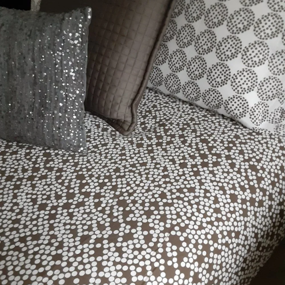 Duvet cover and (2) pillowcases - full/ queen - great condition